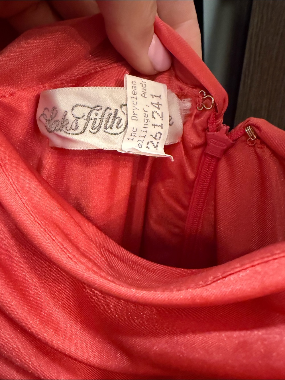 Vintage Saks Fifth Avenue Grecian Style Dress - Picture 5 of 9